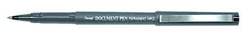 Ручка роллер черная Pentel Document Pen (ручка Путина)