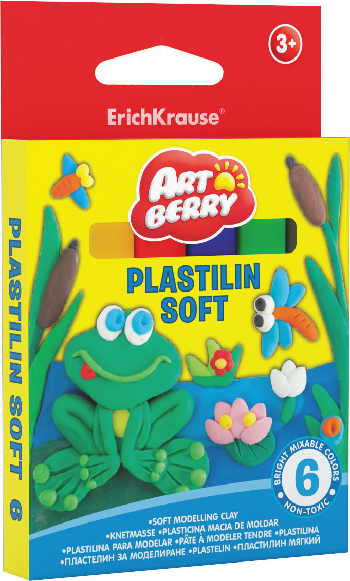 Пластилин 6 цв EK Artberry мягкий