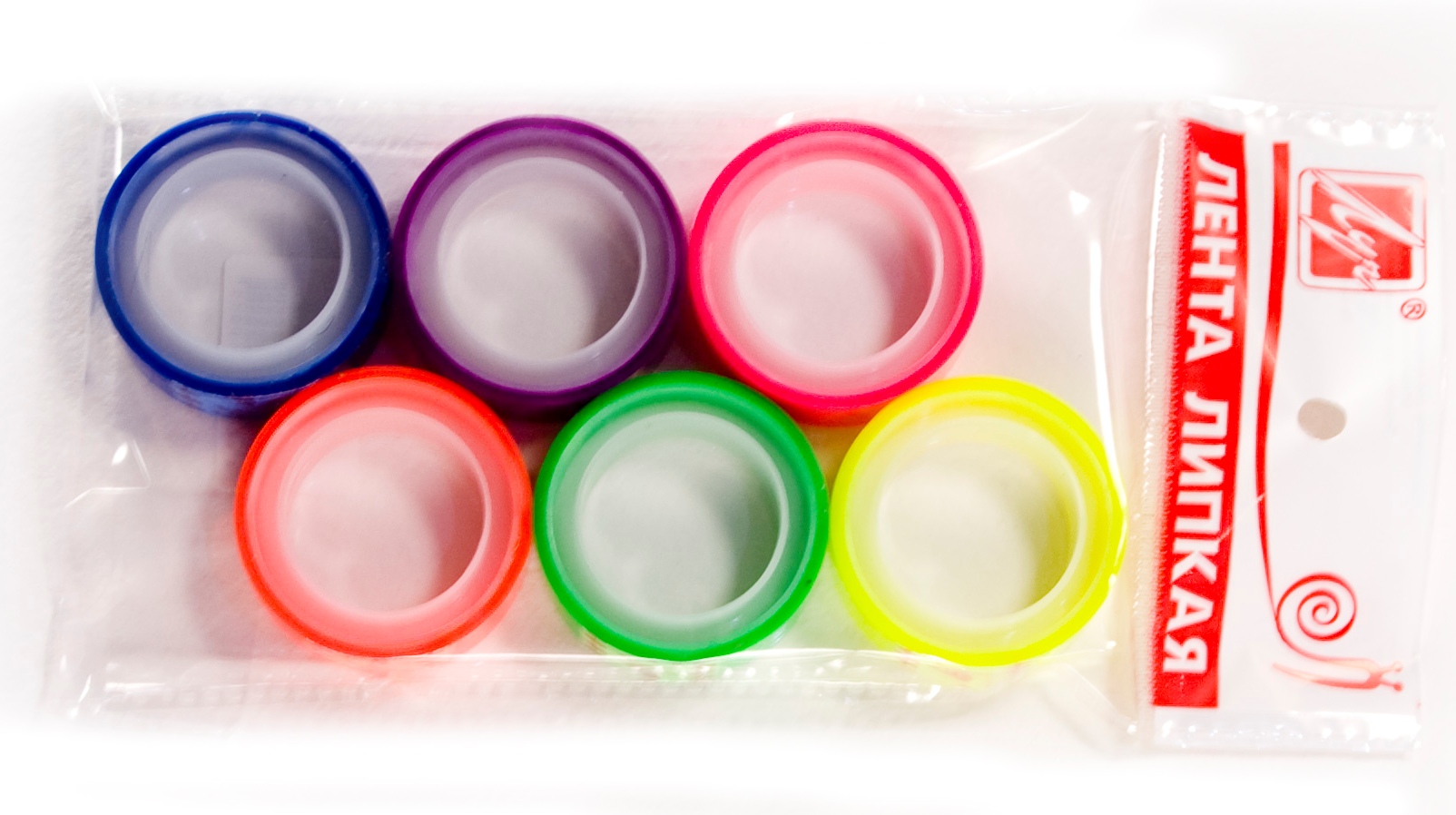 Скотч 12/5 Неон 6шт/уп