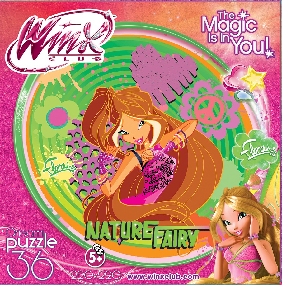 АКЦИЯ19 Пазл 36 Winx New Rocks the World Флора . The Magic is in You! ,  Оригами 2013г. 71,00р.