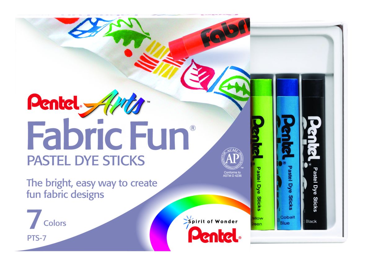 Пастель по ткани 7цв Pentel Arts Fabric Fun