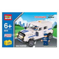 Конструктор Полицейский внедорожник UNICON инерц 185дет