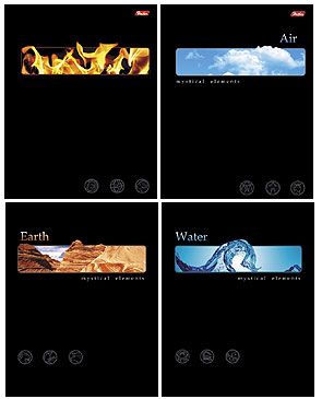 Тетрадь 96л кл спир Стихии природы двойная