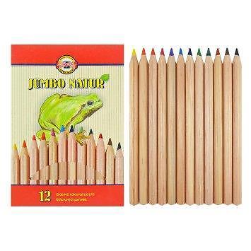 Карандаши цветные 12 цв K-I-N Jumbo Natur