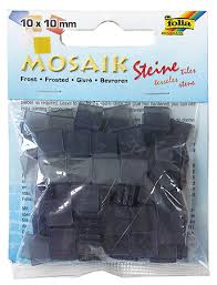 Творч Мозаика 10*10мм Замороженное стекло Оттенки серого 190шт