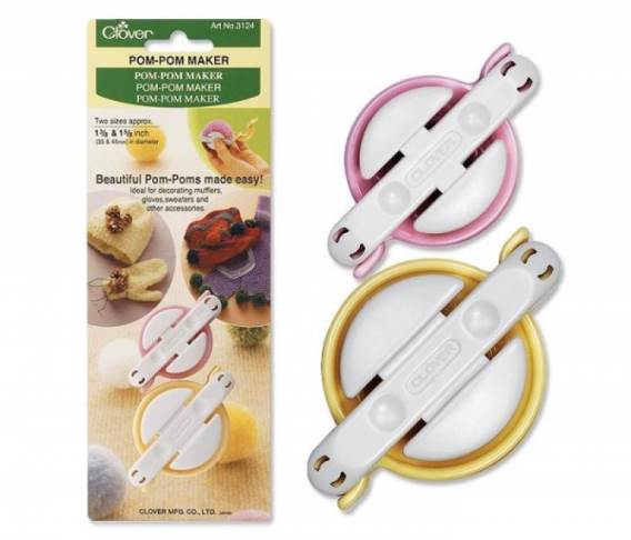 Творч Устройство для создания мал. помпонов (пластик.)