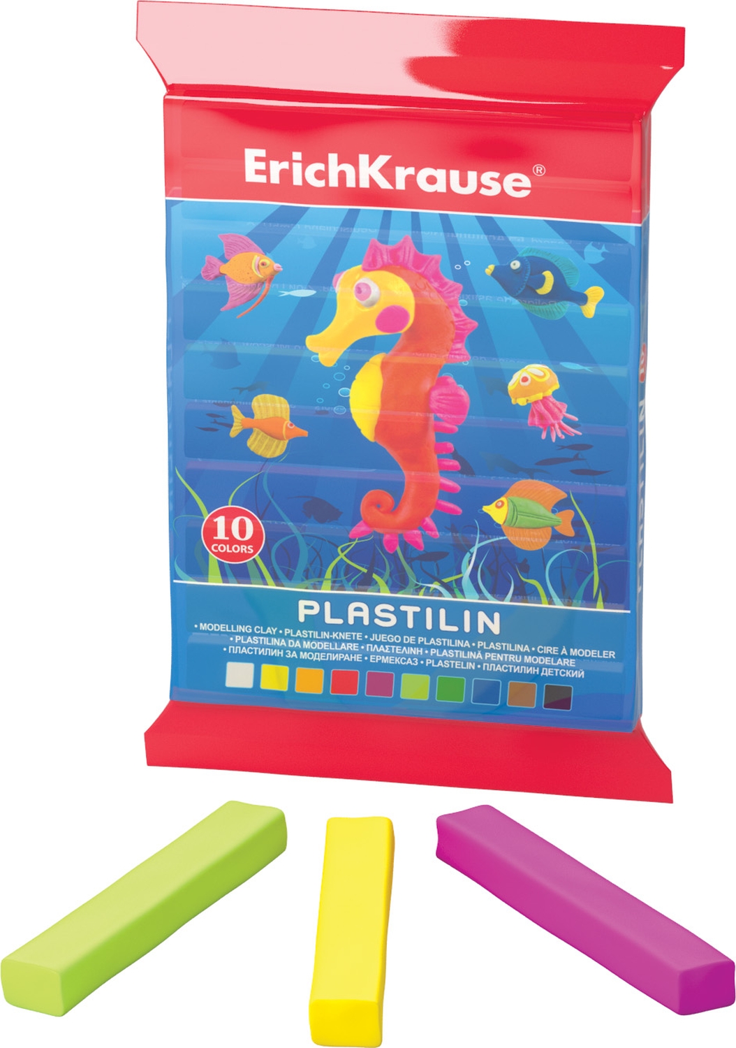Пластилин 10 цв EK Морской мир 150гр