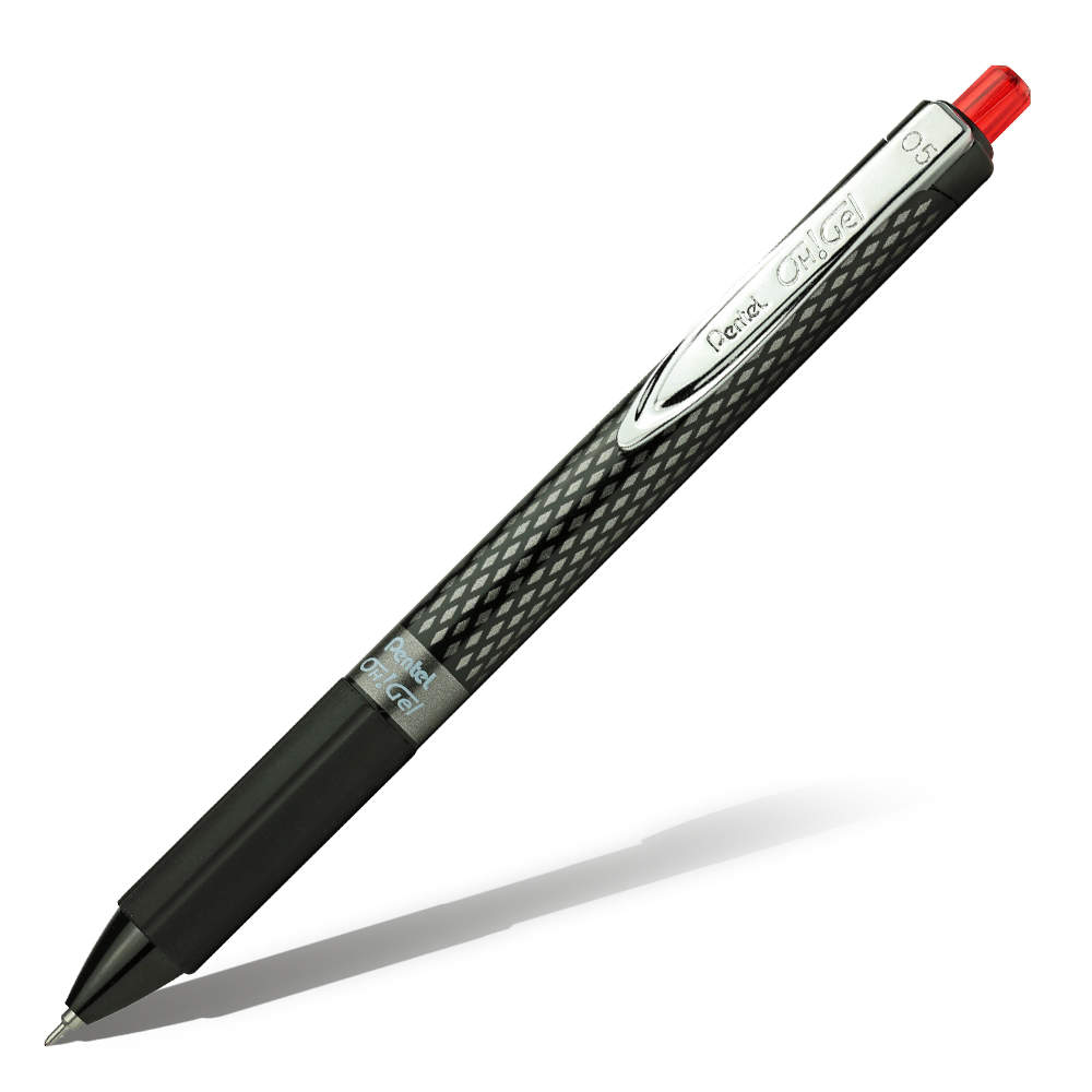 Ручка гелевая черная Pentel 0,5мм автомат