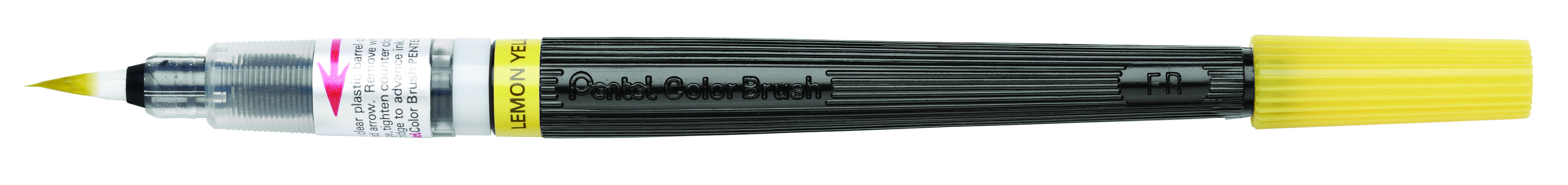 Кисть с краской Colour Brush лимонно-желтый