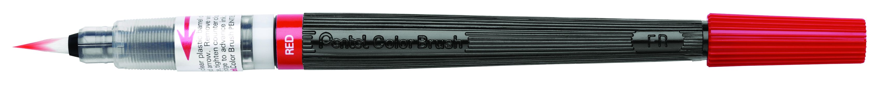 Кисть с краской Colour Brush красный