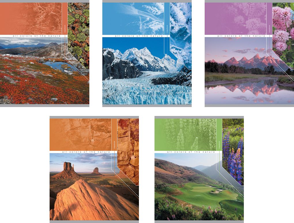 Тетрадь 60л кл Краски природы