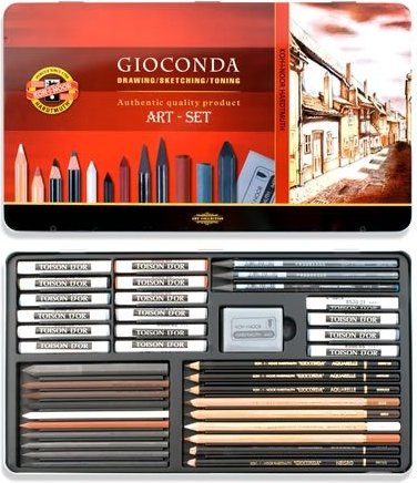 Набор для художника K-I-N Gioconda 39пр мет. кор.
