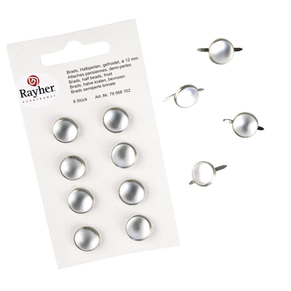 Творч Брадсы Иней белый 12шт 12мм