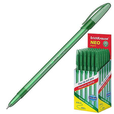 Ручка шариковая зеленая EK NeoR Original 0,26мм