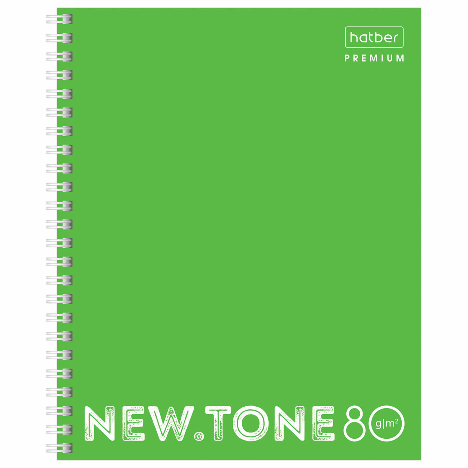 Тетрадь 80л кл спир NEWtone NEON Лайм