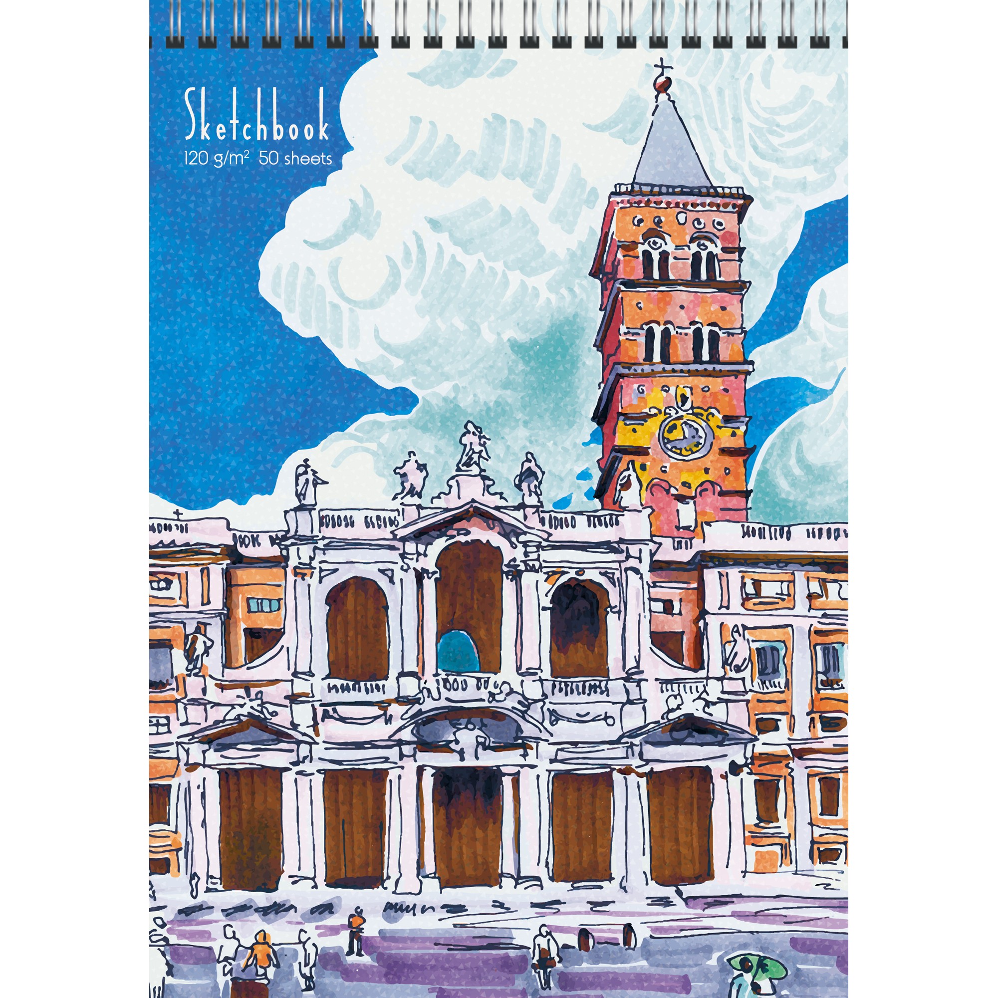 Скетчбук 140*200мм 50л тв спир Sketchbook Muse 5 120гр