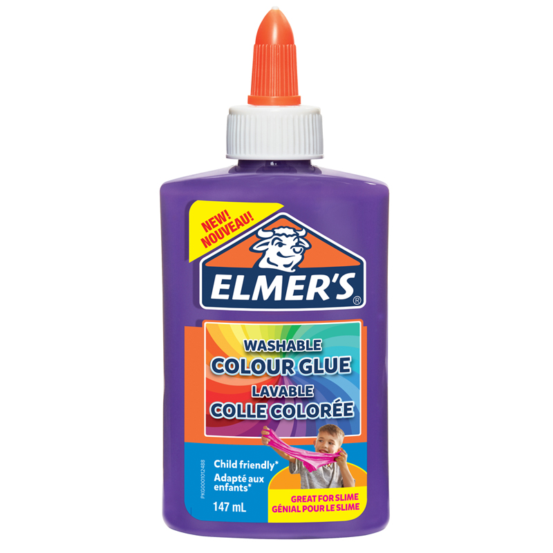 Клей д/слаймов Elmers Color Changing Glue 147мл непрозрач. фиолетовый