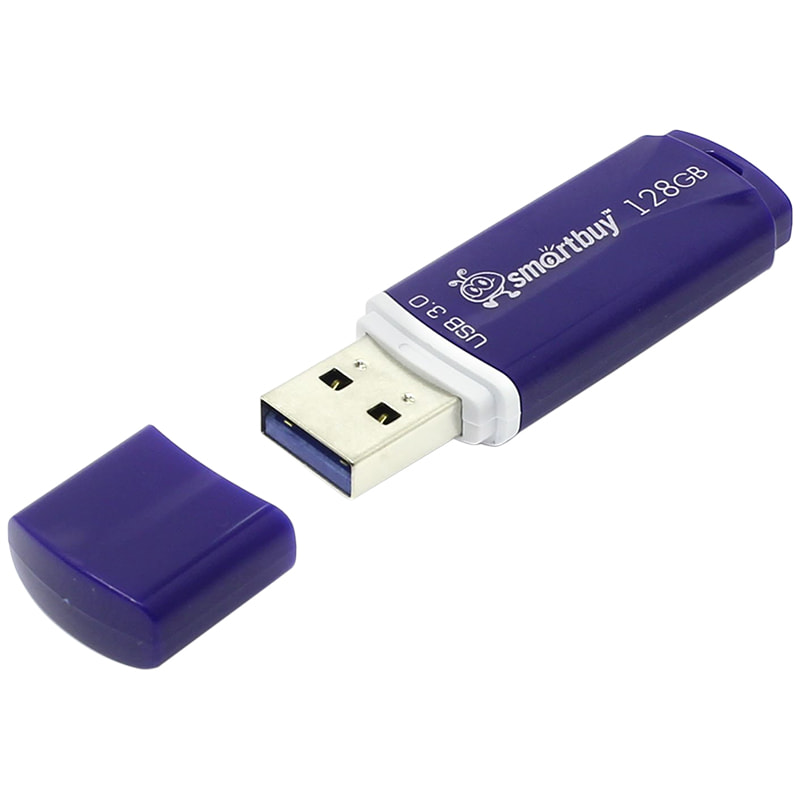 Флэш-карта USB 128GB 3.0 Smart Buy Crown синяя