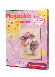 Творч Мозаика из пайеток на холсте 30*40 Единорожка