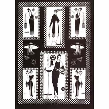 Творч Бумага для декупажа 50*70 100гр/м2 Леди Арт Деко 2