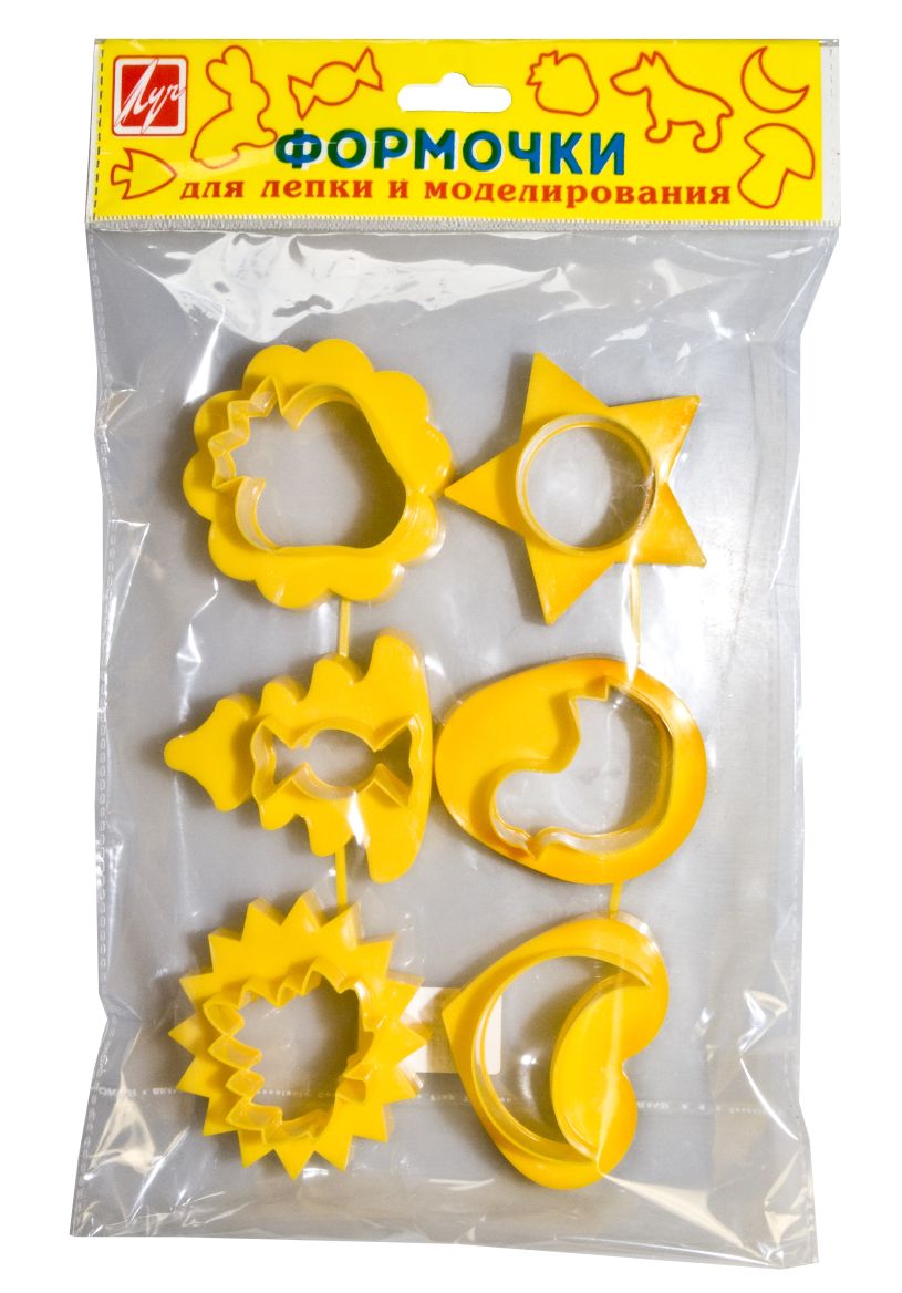 Творч Формочки для лепки и моделирования №2 6шт