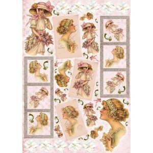 Творч Бумага для декупажа 35*50 40гр/м2 Рамки из путешествий