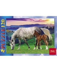 Пазл 120 Жеребенок с мамой