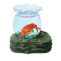 Аквариум с морскими обитателями, 1 оранж. крабик, элек
