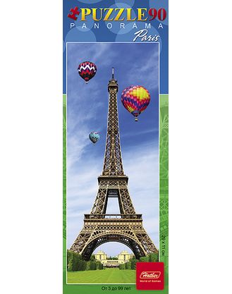 Пазл 90 Панорама Эйфелева башня