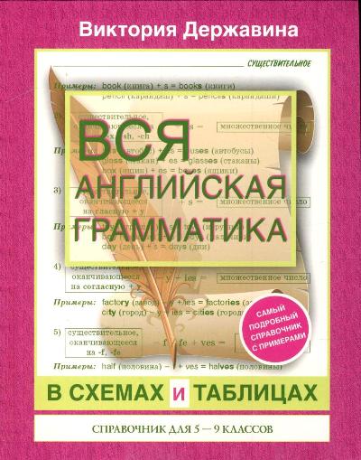 Вся английская грамматика в схемах и таблицах: Справочник для 5-9 классов