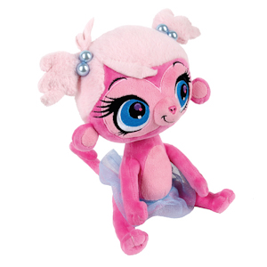 АКЦИЯ19 Игрушка мягконабивная Littlest Pet Shop Обезьянка 20 см. озвуч.