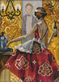 Творч Набор для вышивания крестом 25*33 Эффектные женщины в роскошных места