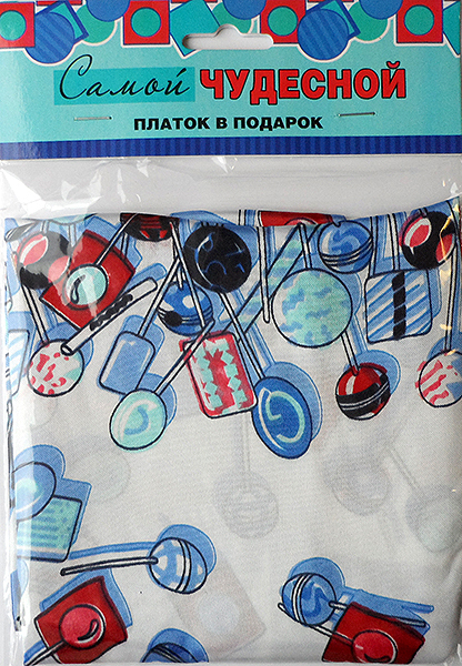 Платок Самой чудесной 50х50 шелк