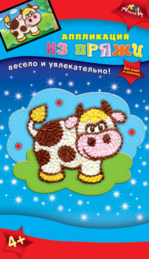 Творч Аппликация из пряжи Бычок