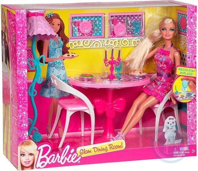 набор Barbie Барби Кукла + мебель