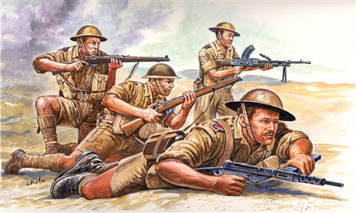 АКЦИЯ19 Игр Сборная модель Солдаты WW II British 8th Army (1:72)