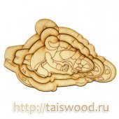 АКЦИЯ19 Игрушка деревянная Головоломка Мотоцикл не окраш. (больше-меньше)