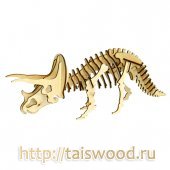 АКЦИЯ19 Игрушка деревянная Сборная модель Троцератопс не окраш.