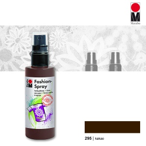 Краска по ткани спрей Fashion Spray какао 100мл