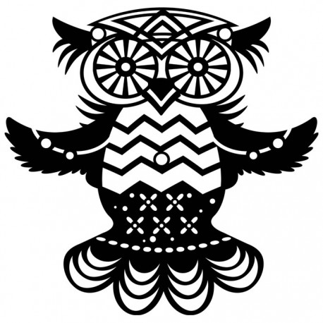 Творч Трафарет-силуэт Сова 15*15см
