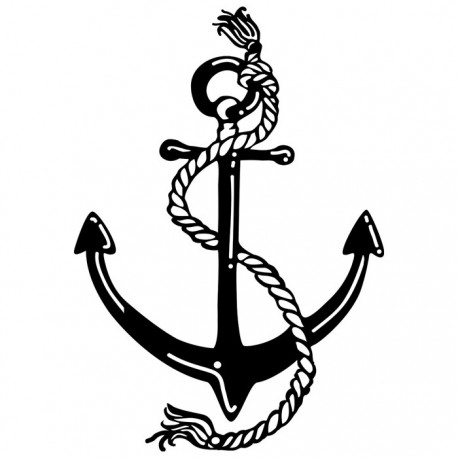Творч Трафарет-силуэт Якорь