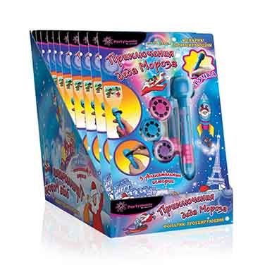 НГ Фонарик проецирующий "Приключения Деда Мороза"