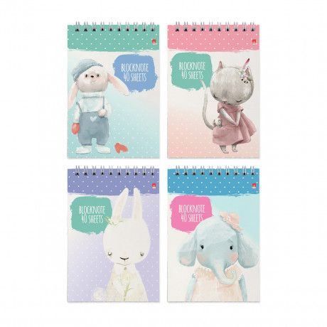 Блокнот А6 40л кл KIDS 4 вида 94 х 132 мм