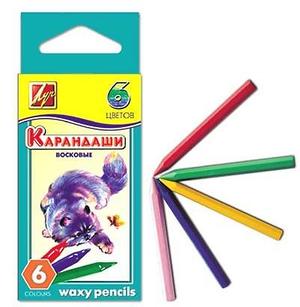 Мелки восковые 36цв Zoo