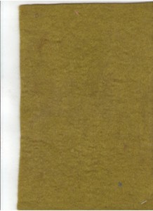 Творч Фетр лист декор 20х30см 2,5мм Натуральный зеленый 100% шерсть