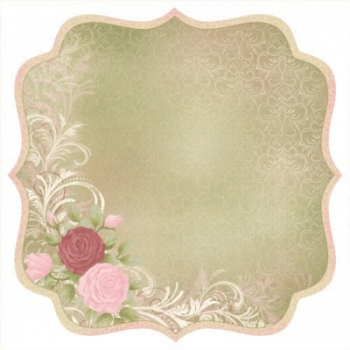 Творч Бумага д/скрап 30*30 Muriel English Rose Collection