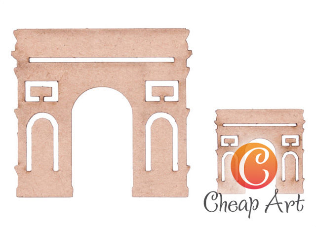 Творч Заготовка из картона Декоративный элемент Триумфальная арка 2шт