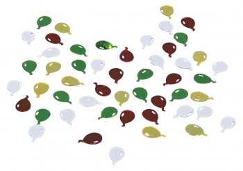 Творч Пайетки 250шт Воздушный шар. Разноцветный микс