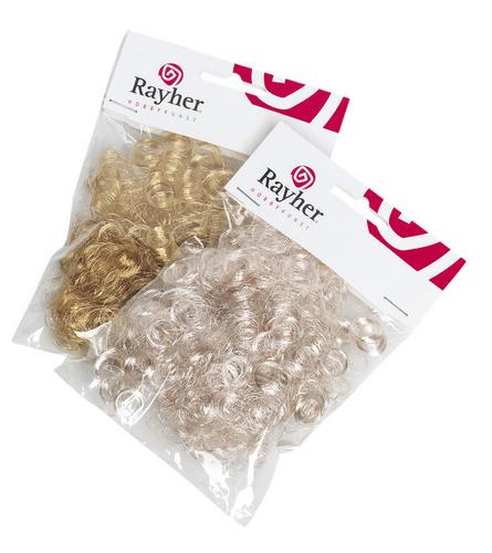 АКЦИЯ40 Творч Волосы для кукол синтетические 17г/уп Серебристый / золотистый