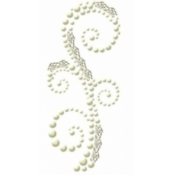 Творч Наклейки декоративные из бусин Say it in Pearls Swirls Lace с круже